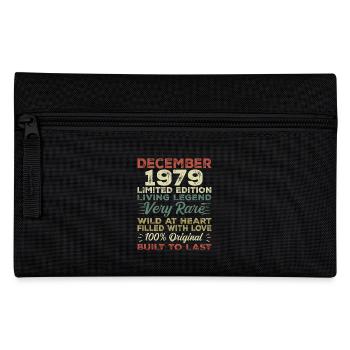 December 1979 - birthday December 1979 year - Pencil Case - black - Front