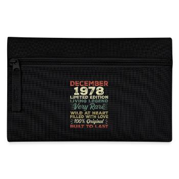 Décembre 1978 - anniversaire Décembre 1978 année - Trousse - noir - Devant