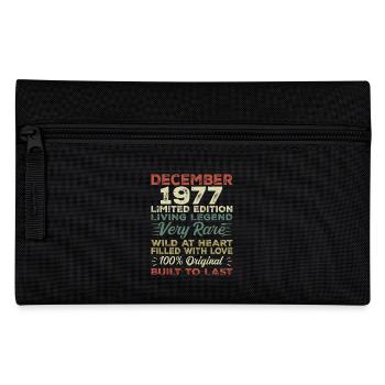 Dezember 1977 - Geburtstag Dezember 1977 Jahr - Federtasche - Schwarz - Vorne