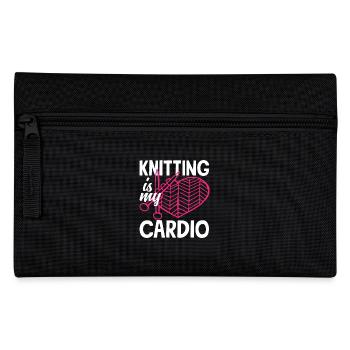 Le tricot est ma passion cardio - Trousse - noir - Devant