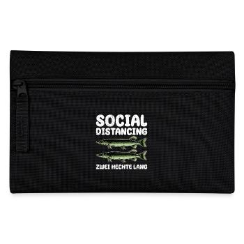 Hecht Angler SOCIAL DISTANCING ZWEI HECHTE LANG - Federtasche - Schwarz - Vorne