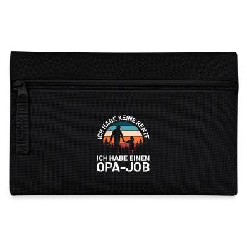 Opi ICH HABE KEINE RENTE HABE EINEN OPA-JOB Lustig - Federtasche - Schwarz - Vorne