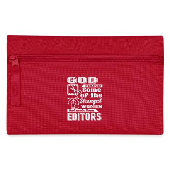 Editor God Made Editors - Pencil Case - red - Front