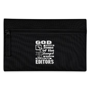 Editor God Made Editors - Pencil Case - black - Front
