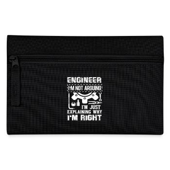 Engineer I am Not Arguing I am Just Explaining - Pencil Case - black - Front