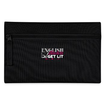 English Teacher Gets Lit - Pencil Case - black - Front
