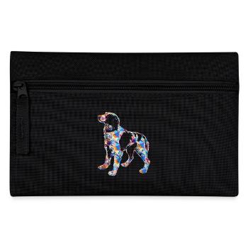 Brittany Spaniel Geometric - Pencil Case - black - Front