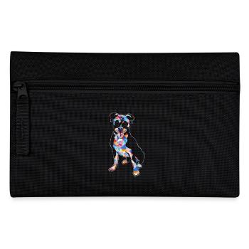 Boxer Dog Geometric - Pencil Case - black - Front