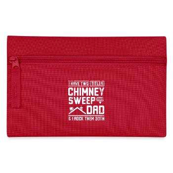 Ramoneur de la fête des pères et papa - Trousse - rouge - Devant