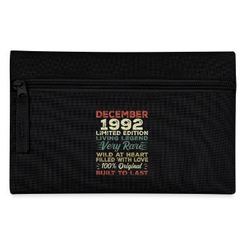 December 1992 - birthday December 1992 year - Pencil Case - black - Front