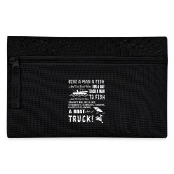 Fishing Teach A Man To Fish - Pencil Case - black - Front
