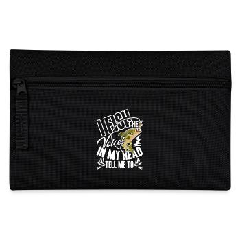 Fishing Voice In My Head Tell Me Fishing - Pencil Case - black - Front