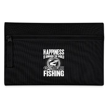 Happiness Is Fishing - Pencil Case - black - Front