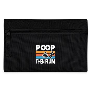 Poop Then Run 5 - Federtasche - Schwarz - Vorne