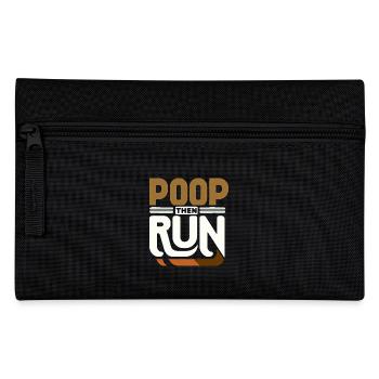 Poop Then Run 6 - Federtasche - Schwarz - Vorne