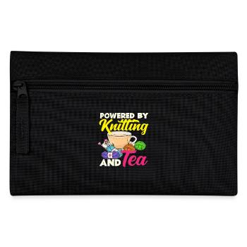 La vie tricotée avec du thé et de la laine - Trousse - noir - Devant