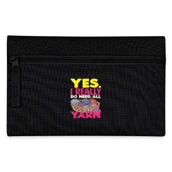 Tricoter Yes I Need Yarn - Trousse - noir - Devant