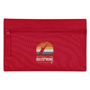 Ohne Saxophon Wäre Das Leben B - Federtasche - Rot - Vorne