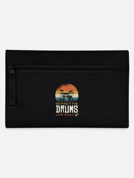 Ohne Die Drums Wäre Das Leben B - Federtasche - Schwarz