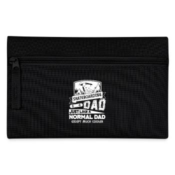 Skateboarding Dad Is Cooler - Pencil Case - black - Front