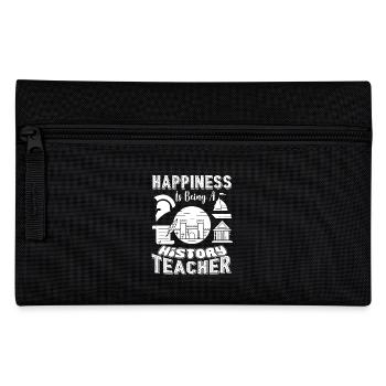 History Teacher Happiness Is Being History Teacher - Pencil Case - black - Front