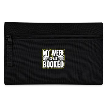 Book My Week Is All Booked - Pencil Case - black - Front