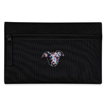 Italian Greyhound Dog Colorful Geometric - Pencil Case - black - Front