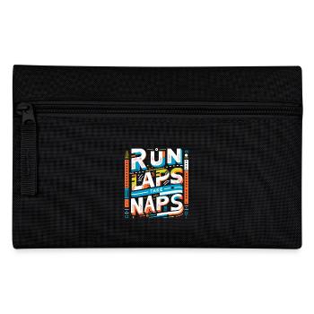 Run Laps Take Naps 7 - Federtasche - Schwarz - Vorne