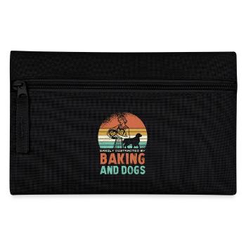 Passion pour la pâtisserie et les chiens - Trousse - noir - Devant