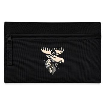 Majestic Moose Head Illustration - Pencil Case - black - Front