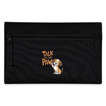 Petit chien patte maîtresse école de chien mignon - Trousse - noir - Devant