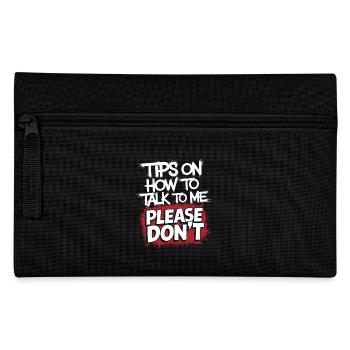 Silent and introverted - Pencil Case - black - Front