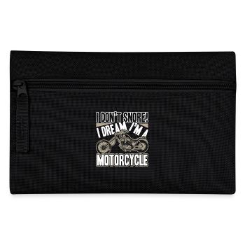 Motorcycle I Dream I am A Motorcycle - Pencil Case - black - Front
