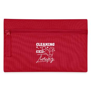 Le ménage est ma thérapie - Trousse - rouge - Devant