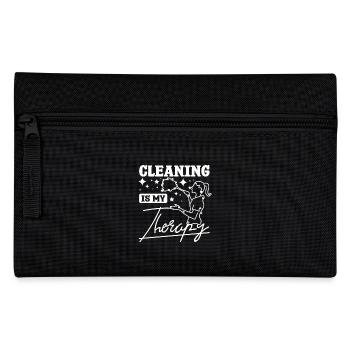 Le ménage est ma thérapie - Trousse - noir - Devant