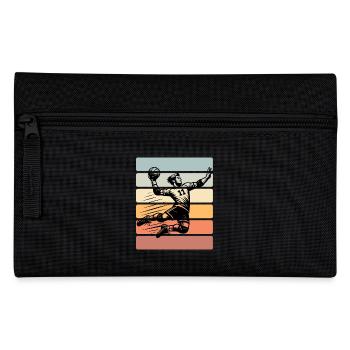 Handball Handballer - Federtasche - Schwarz - Vorne