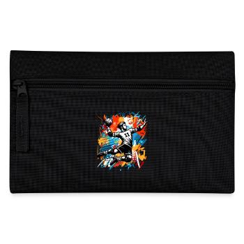 Handball Handballer - Federtasche - Schwarz - Vorne