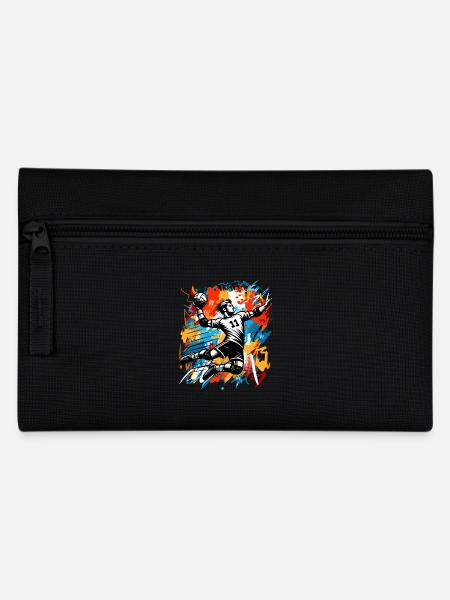 Handball Handballer - Federtasche - Schwarz