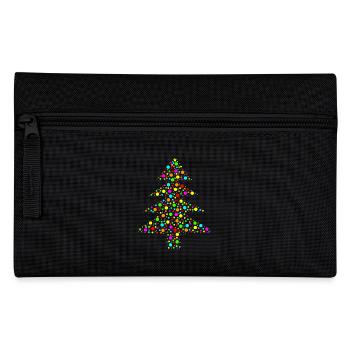 Tannenbaum aus bunten Seifenblasen - Federtasche - Schwarz - Vorne