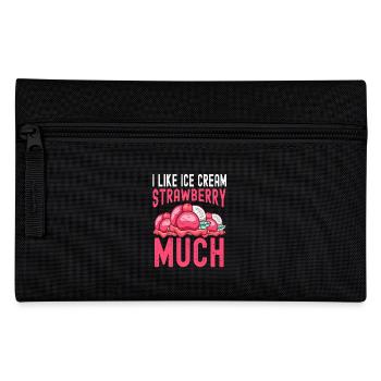 Sundae J’aime beaucoup la fraise Crème - Trousse - noir - Devant