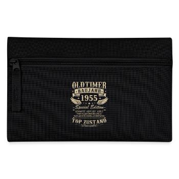 Oldtimer Baujahr 1955 Jahrgang Geburtstag Geschenk - Federtasche - Schwarz - Vorne