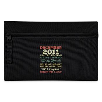 Décembre 2011 - Anniversaire Décembre 2011 année - Trousse - noir - Devant