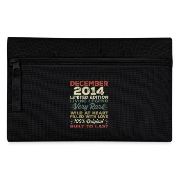 Dezember 2014 - Geburtstag Dezember 2014 Jahr - Federtasche - Schwarz - Vorne