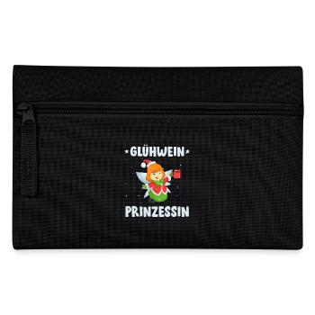 GLÜHWEIN PRINZESSIN Lustiges Weihnachtsmarkt - Federtasche - Schwarz - Vorne