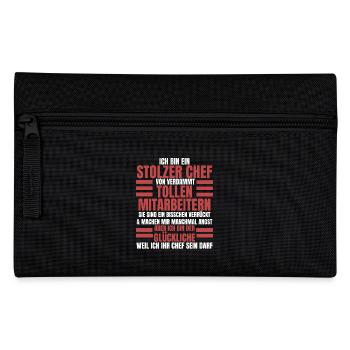 Ich Bin Ein Stolzer Chef Geburtstag Geschenk - Federtasche - Schwarz - Vorne