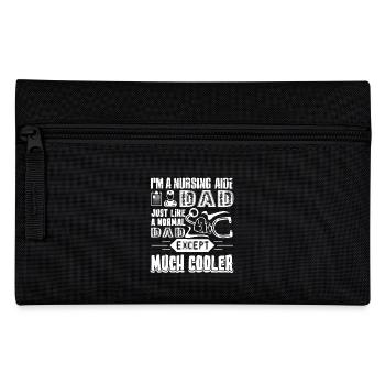 Nursing Aide Nursing Aide Dad Cooler - Pencil Case - black - Front