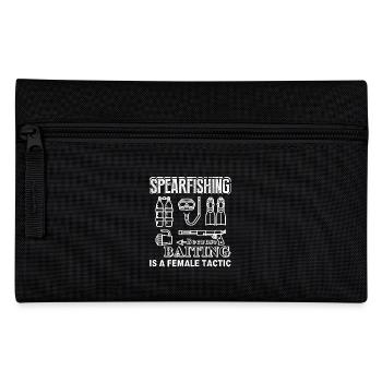 Spearfishing Because Baiting Is A Female Tactic - Pencil Case - black - Front