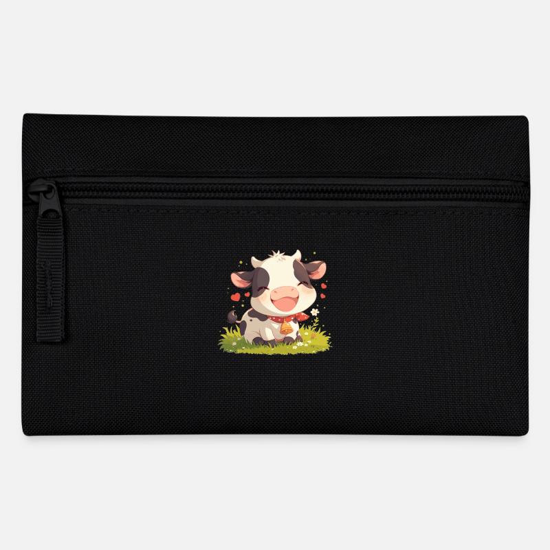 Kühe Kuh - Federtasche - Schwarz