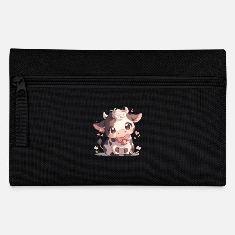 Kühe Kuh - Federtasche - Schwarz