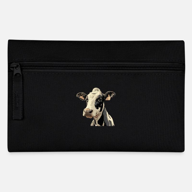 Kühe Kuh - Federtasche - Schwarz